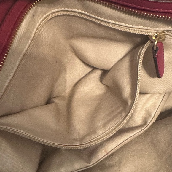 Coach Chelsea Legacy Dark raspberry leather satchel carryall 25359 Shoulder bag - Picture 5 of 12